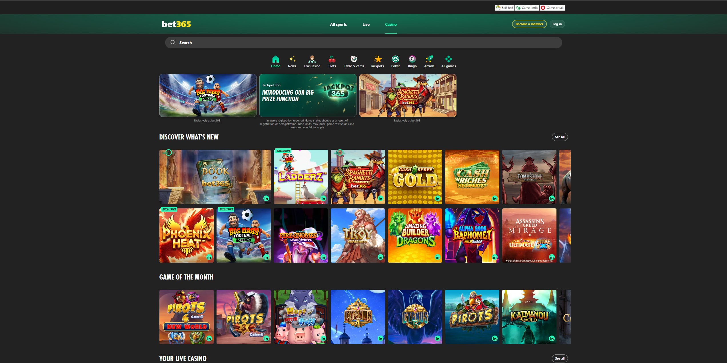 Bet365 screenshot 1