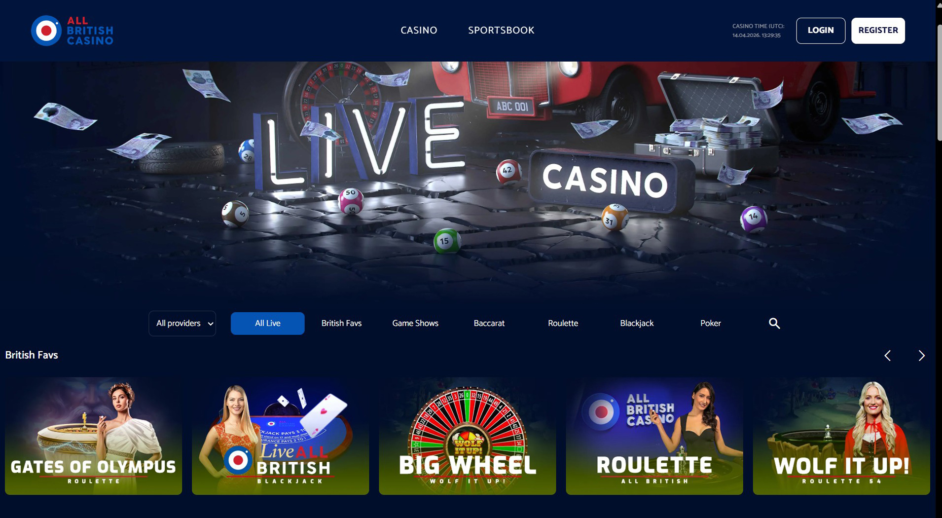 4. All British Casino - Trusted Euteller Casino Option