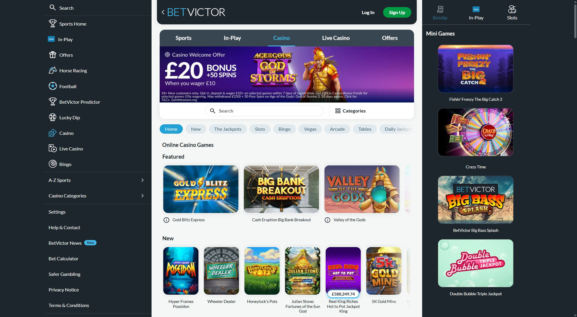 10. BetVictor Casino - Reliable Euteller Casino Pick