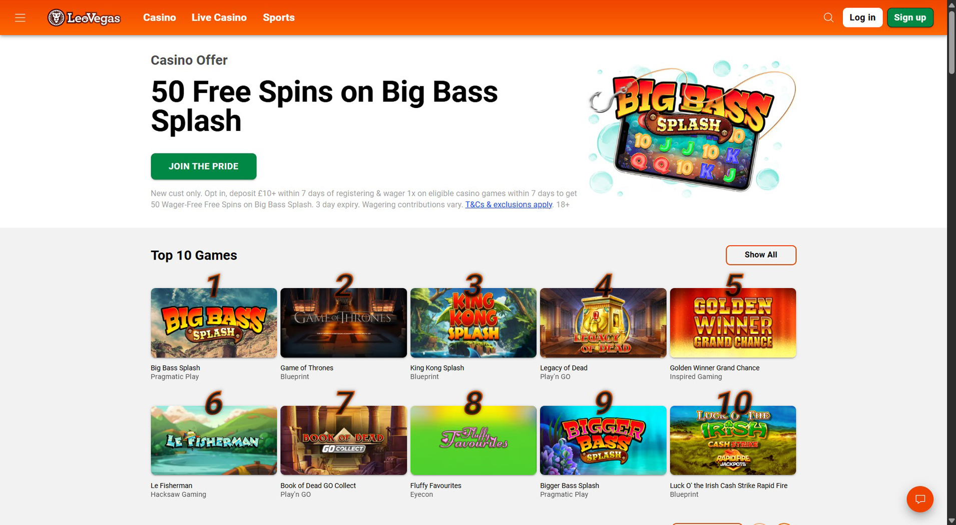9. LeoVegas - Easy Euteller Casino Setup